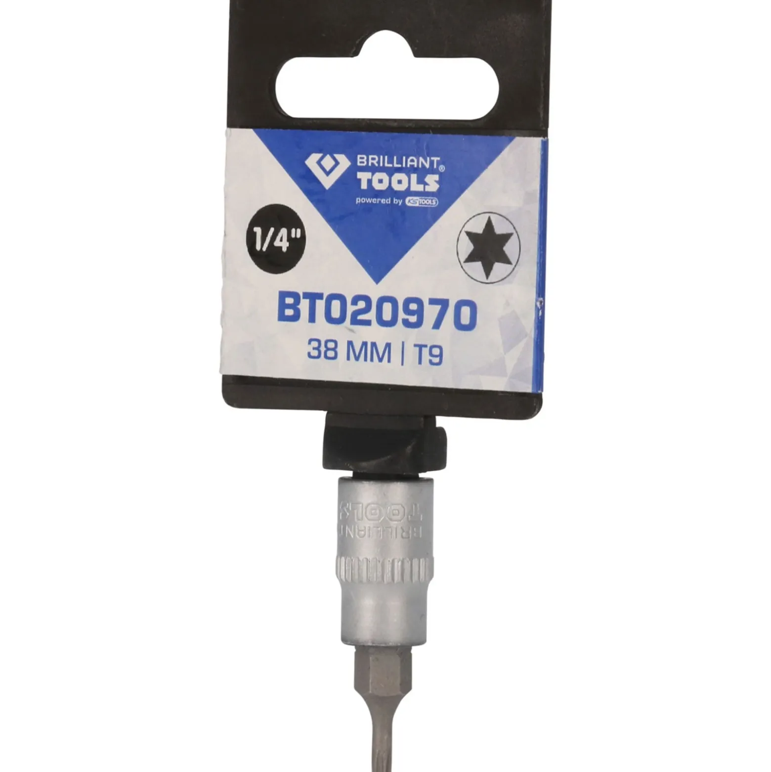 BRILLIANT TOOLS 1/4" Torx-Bit-Stecknuss T9 - BT020970