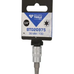 BRILLIANT TOOLS 1/4" Torx-Bit-Stecknuss T30 - BT020975