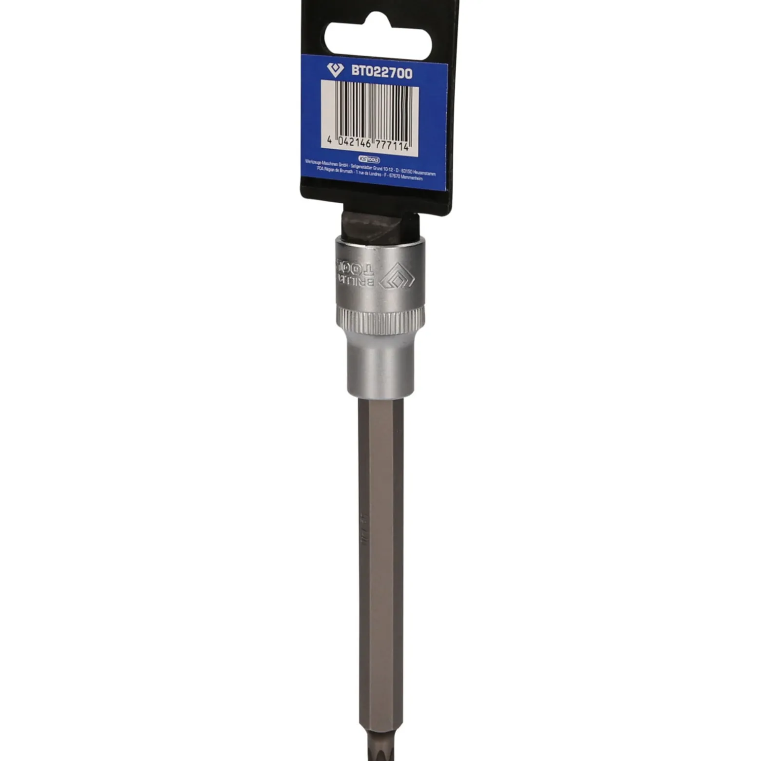 BRILLIANT TOOLS 1/2" Torx-Bit-Stecknuss 140 mm lang T40 - BT022700