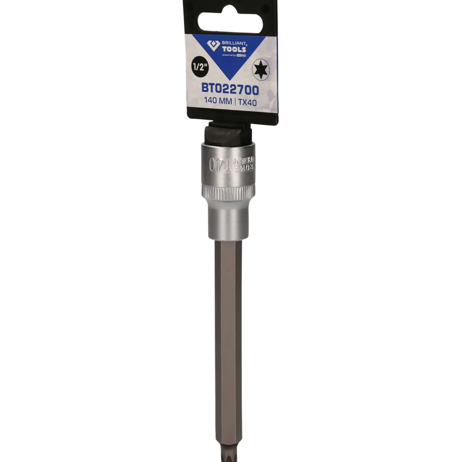 BRILLIANT TOOLS 1/2" Torx-Bit-Stecknuss 140 mm lang T40 - BT022700