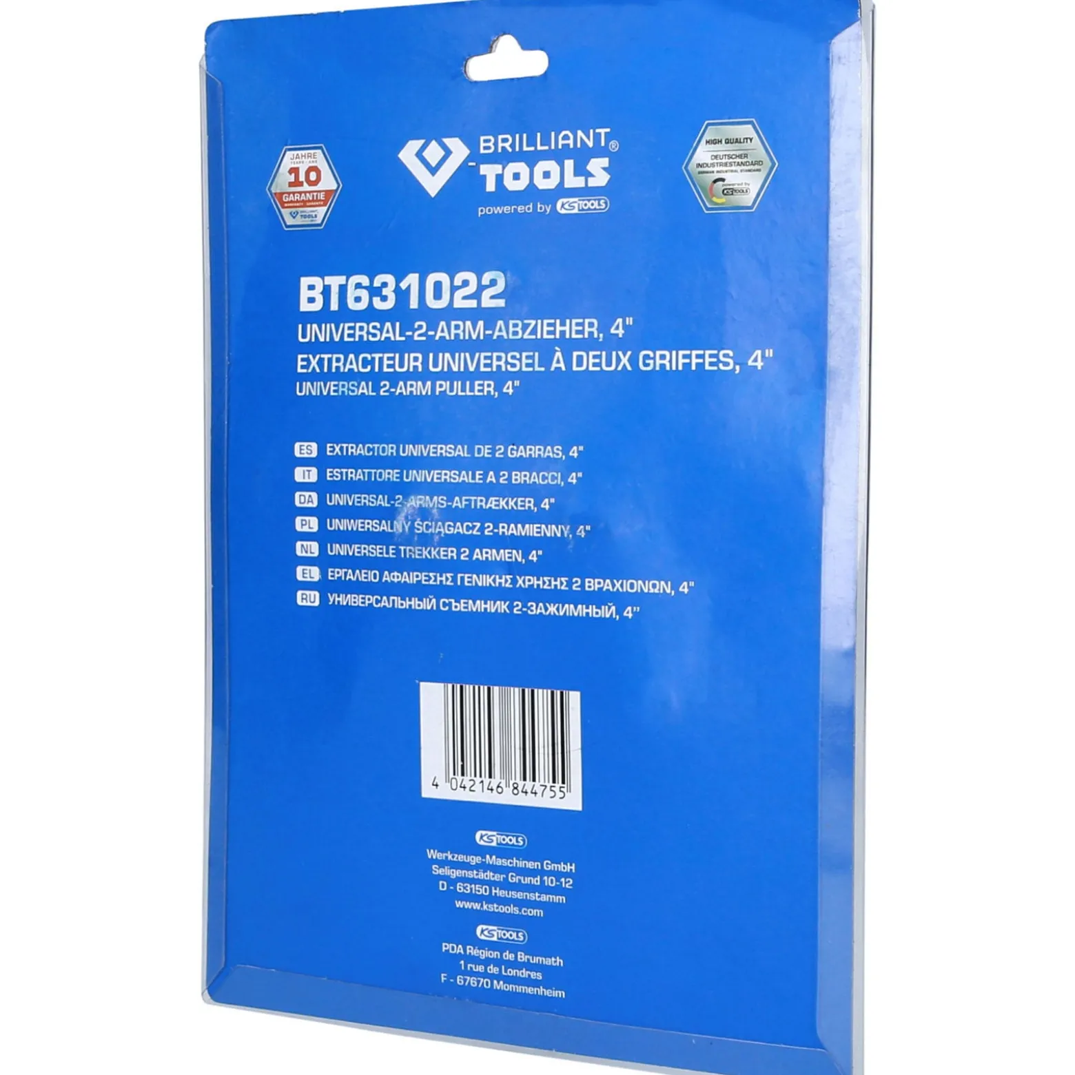 BRILLIANT TOOLS Universal-2-Arm-Abzieher 4" - BT631022