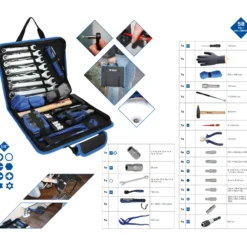 BRILLIANT TOOLS Universal-Werkzeug-Satz 58tlg. in Nylontasche