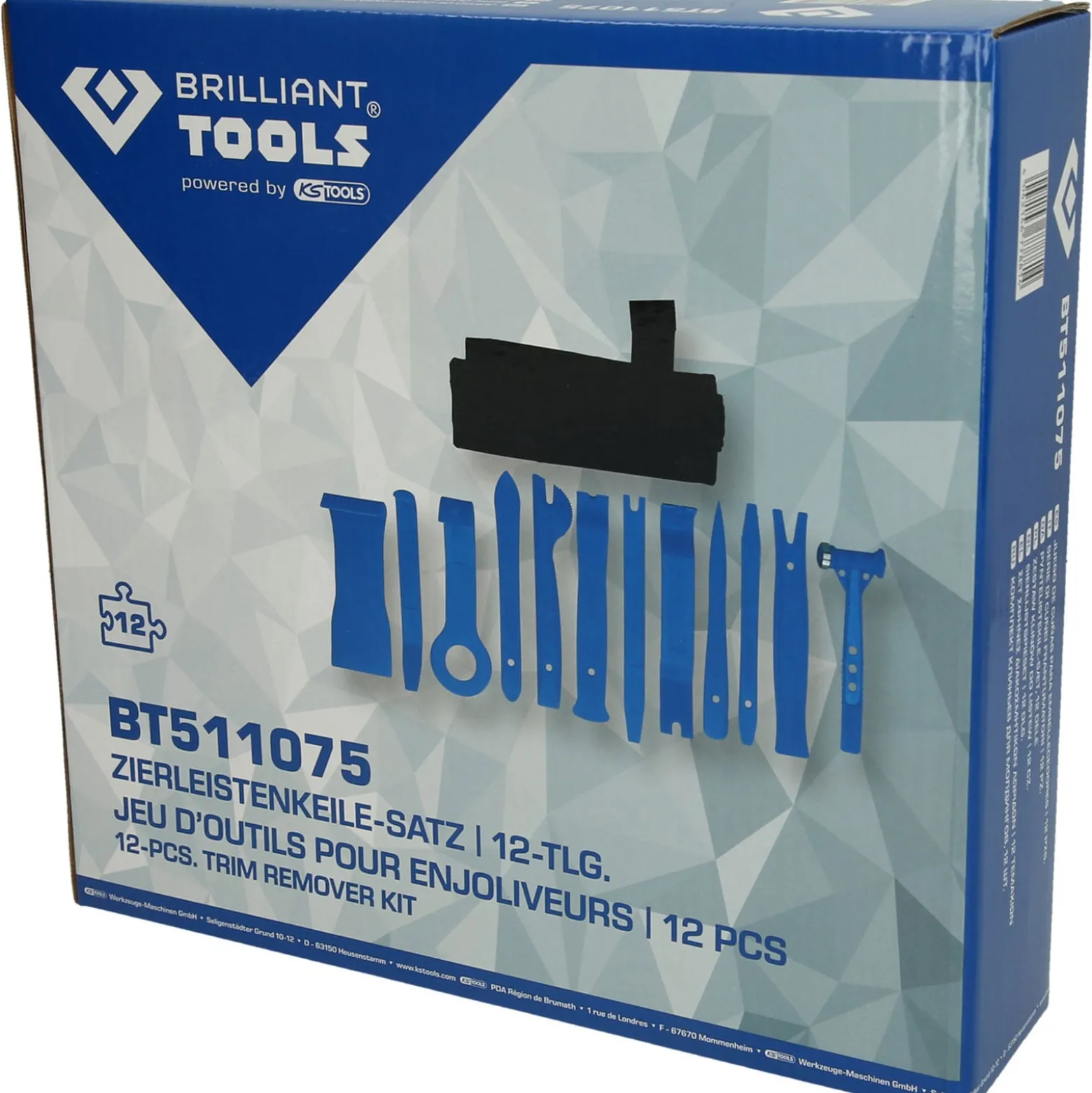 BRILLIANT TOOLS Zierleistenkeile-Satz 12tlg. - BT511075