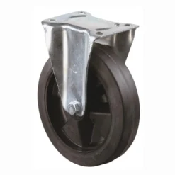 BS Rollen Bockrolle Elastik-Vollgummi schwarz Rollenlager Rad-Ø 100 mm 140 kg - L410.B60.100