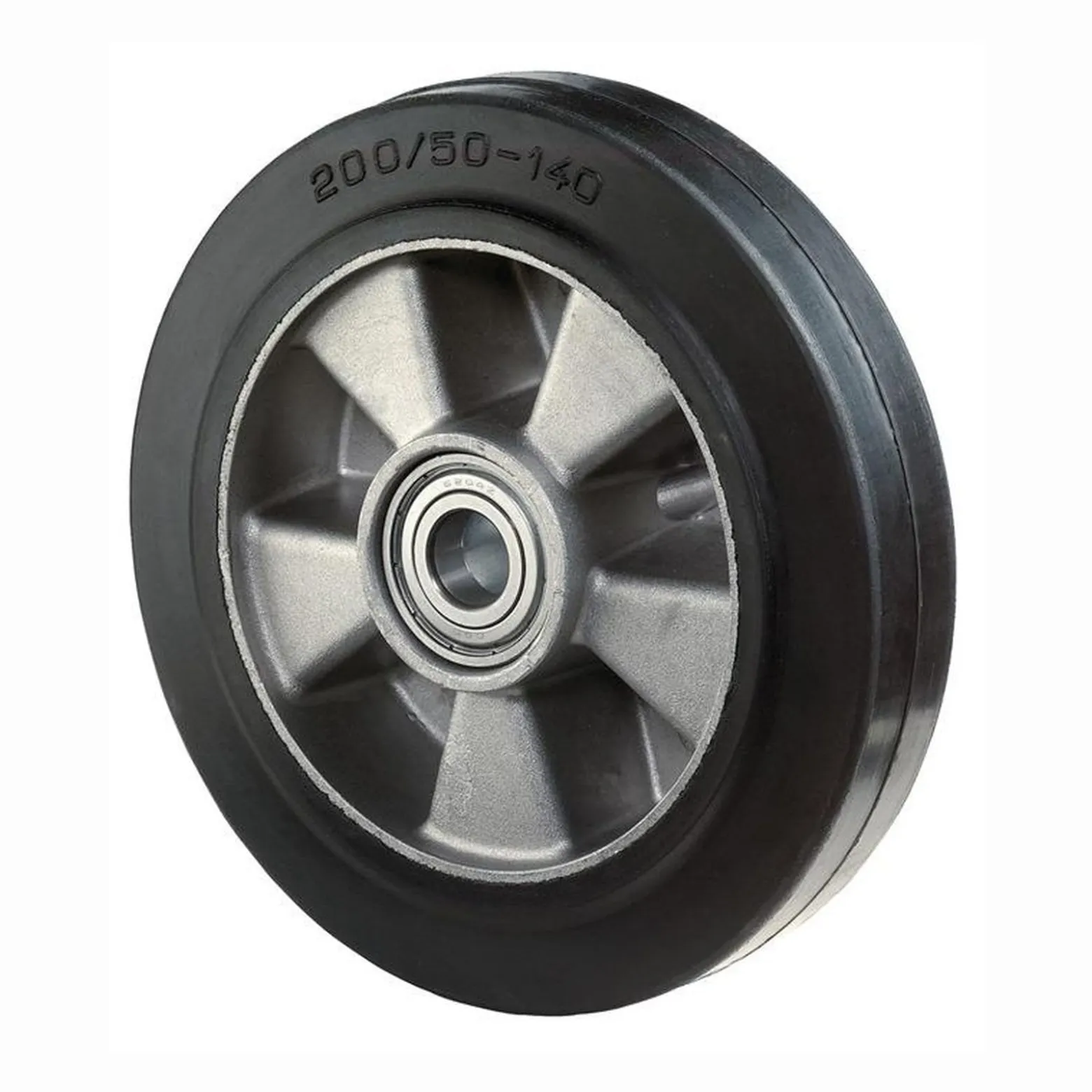 BS Rollen Ersatzrad Elastik-Vollgummi schwarz Kugellager Ø 100 mm 150 kg - B80.100