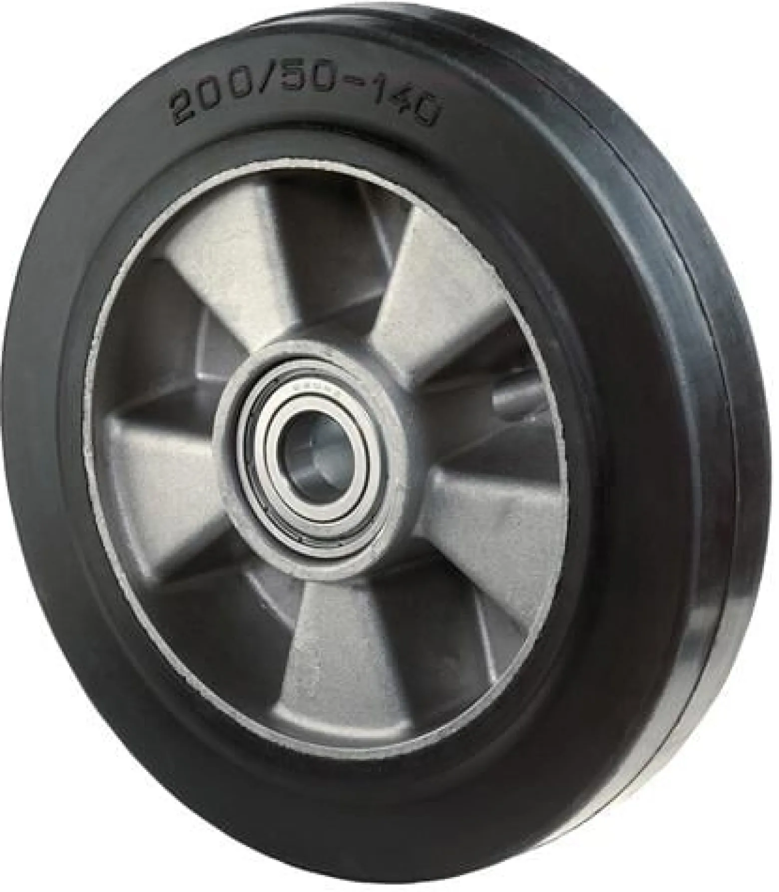 BS Rollen Ersatzrad Elastik-Vollgummi schwarz Kugellager Ø 100 mm 150 kg - B80.100