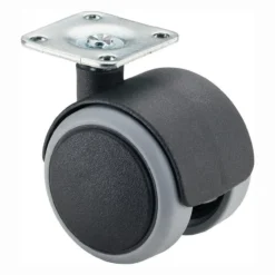 BS Rollen Kunststoffdoppelrolle polyamid weich mit Anschraubplatte Rad-Ø 40 mm 30 kg - F76.040.PL