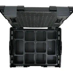 BS Systems L-Boxx 102 schwarz inkl. Kleinteileeinsatz 12 Fächer