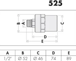 CA Wasserschlagdämpfer Antishock 3/8ZollIG x 3/8ZollAG f. Wasch- und Spülbecken