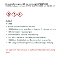 CRC Industriereiniger CITRO CLEANER 500 ml - 32436-AA