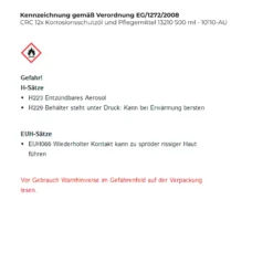 CRC Korrosionsschutzöl und Pflegemittel 3-36 500 ml Spraydose - 10110-AU