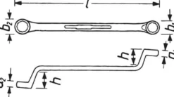 Doppelringschlüssel 630 17x19mm 265mm HAZET