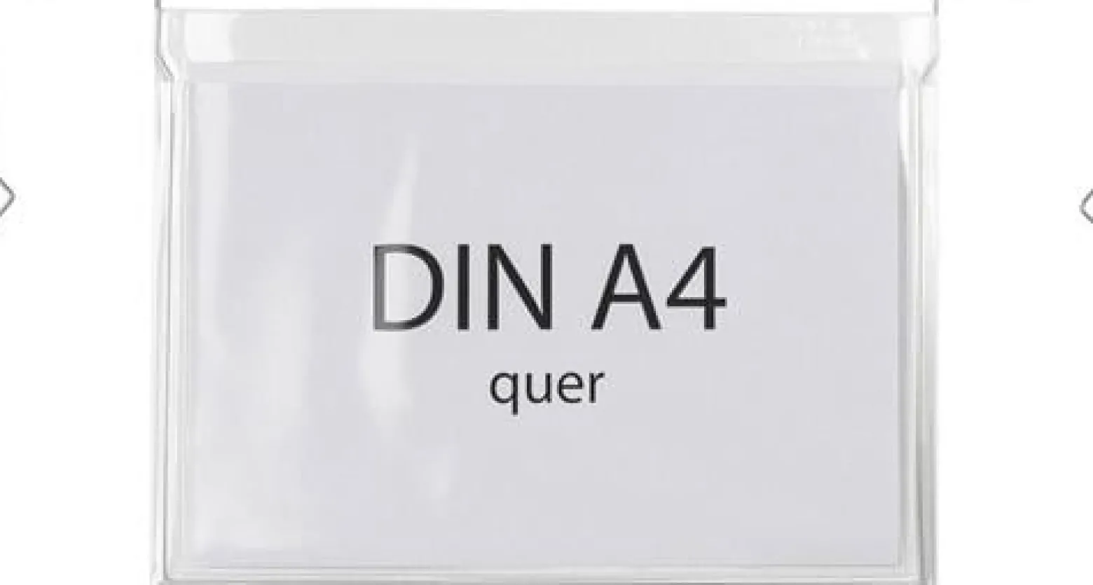 Drahtbügeltasche Maße 230x302mm A4 S.180µ quer o.Klappe PVC-Weichfolie TRANSPAK