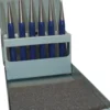 Durchtreibersatz 6tlg.1-2-3-4-5+Körner-D.4mm Metallkass.TECWERK