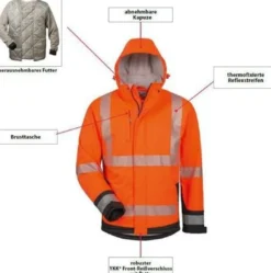 ELYSEE Warnschutz-Softshelljacke Lukas Größe XL - 23436-3