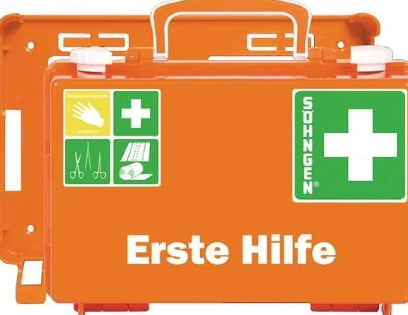 Erste Hilfe Koffer kl.QUICK-CD B260xH170xT110ca.mm orange SÖHNGEN