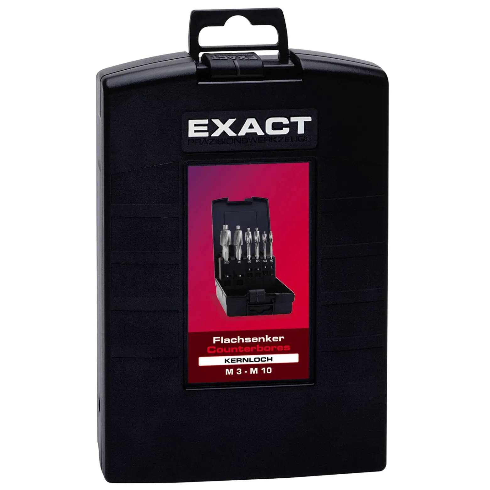 EXACT Flachsenker Set für Kernloch M3/M4/M5/M6/M8/M10/M12 HSS DIN 373 - 5861