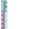 Fensterthermometer Messber.-50 b.50GradC H200xB23xT28mm Metall TFA