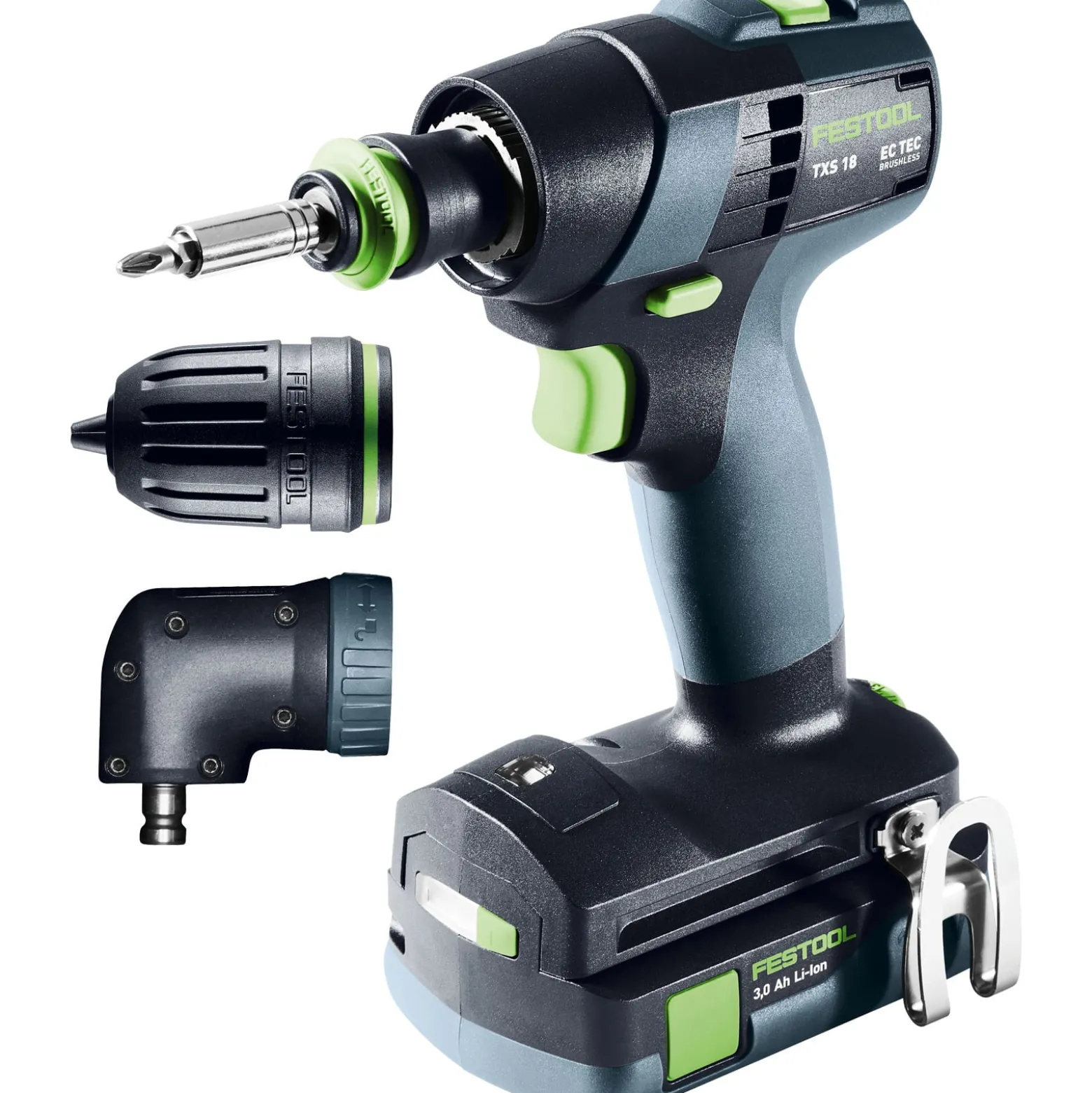 Festool Akku-Bohrschrauber TXS 18 C 3,0-Set / 2x 3,0 Akku + Ladegerät im Systainer - 576896