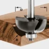 Festool Hohlkehlfräser HW Schaft 8 mm HW S8 D25,5/R6,35 KL - 491018