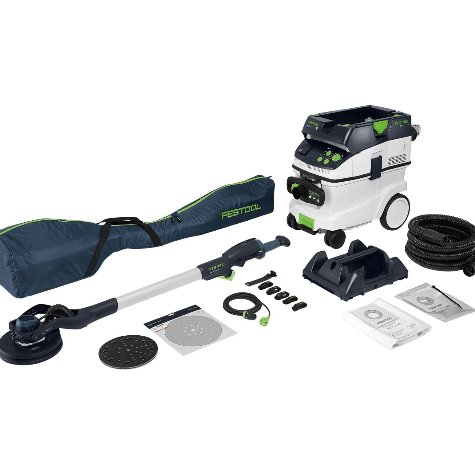 Festool Langhalsschleifer- und Sauger-Set LHS 2-M 225 EQ / CTM 36-Set PLANEX - 577458