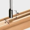 Festool Nutfräser HW Schaft 8 mm HW S8 D12/30 - 491649