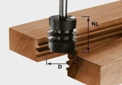 Festool Verleimfräser HW Schaft 8 mm HW S8 D34/NL32 - 491034