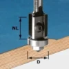 Festool Wendeplatten-Bündigfräser HW Schaft 8 mm HW S8 D19/20WM Z2 - 491082