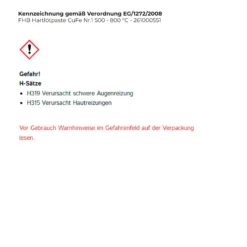 FHB Hartlötpaste CuFe Nr.1 500 - 800 °C - 261000551