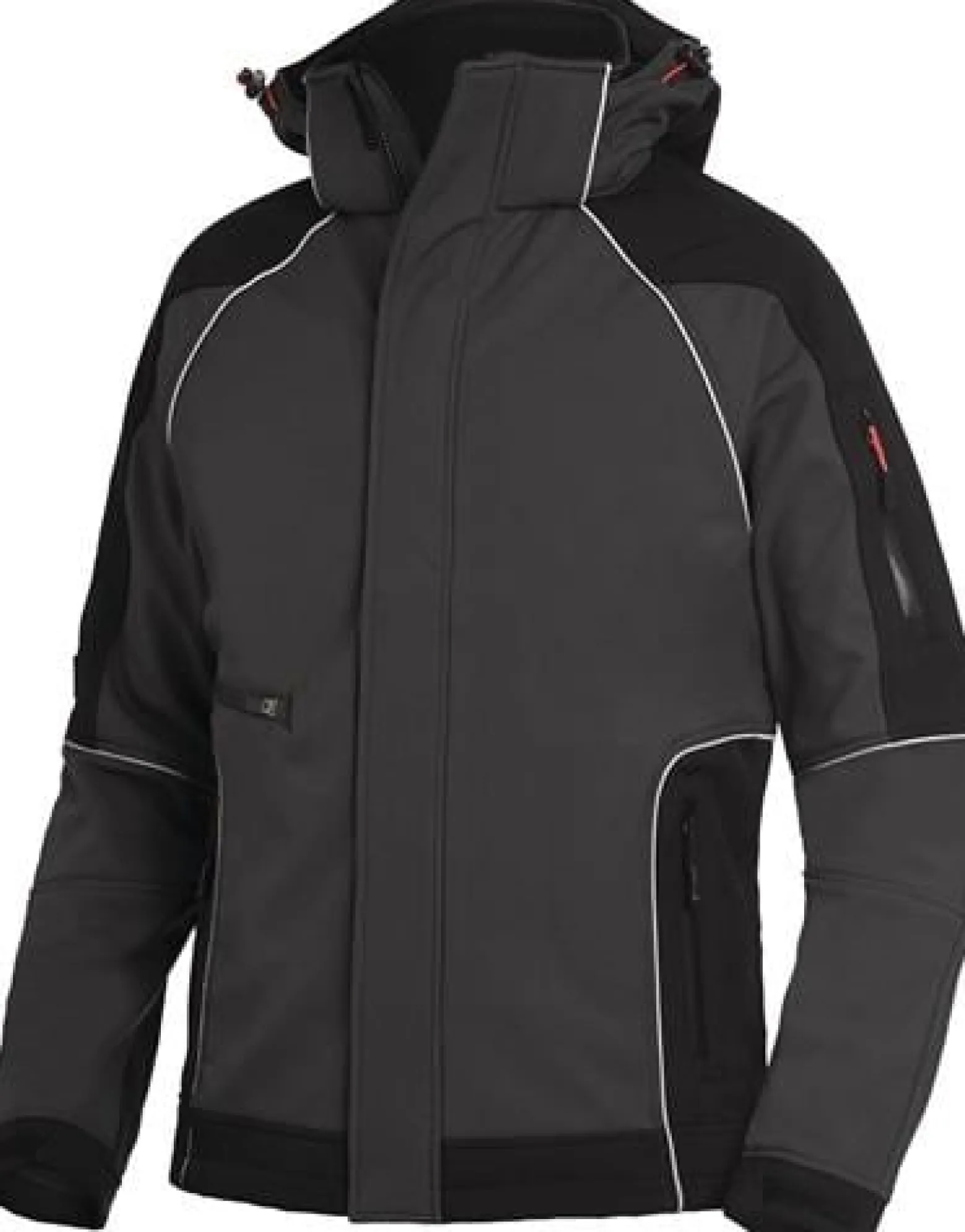 FHB Softshelljacke WALTER Größe L anthrazit / schwarz - 78518-1220-L