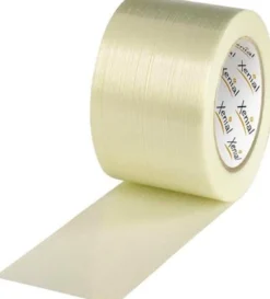 Filamentklebeband m.Längsfaden Breite 75mm Länge 50m S.100µ transparent XENIAL