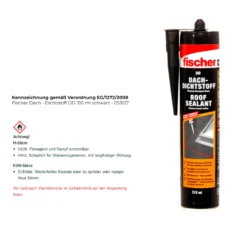 Fischer Dach - Dichtstoff DD 310 ml schwarz - 053127