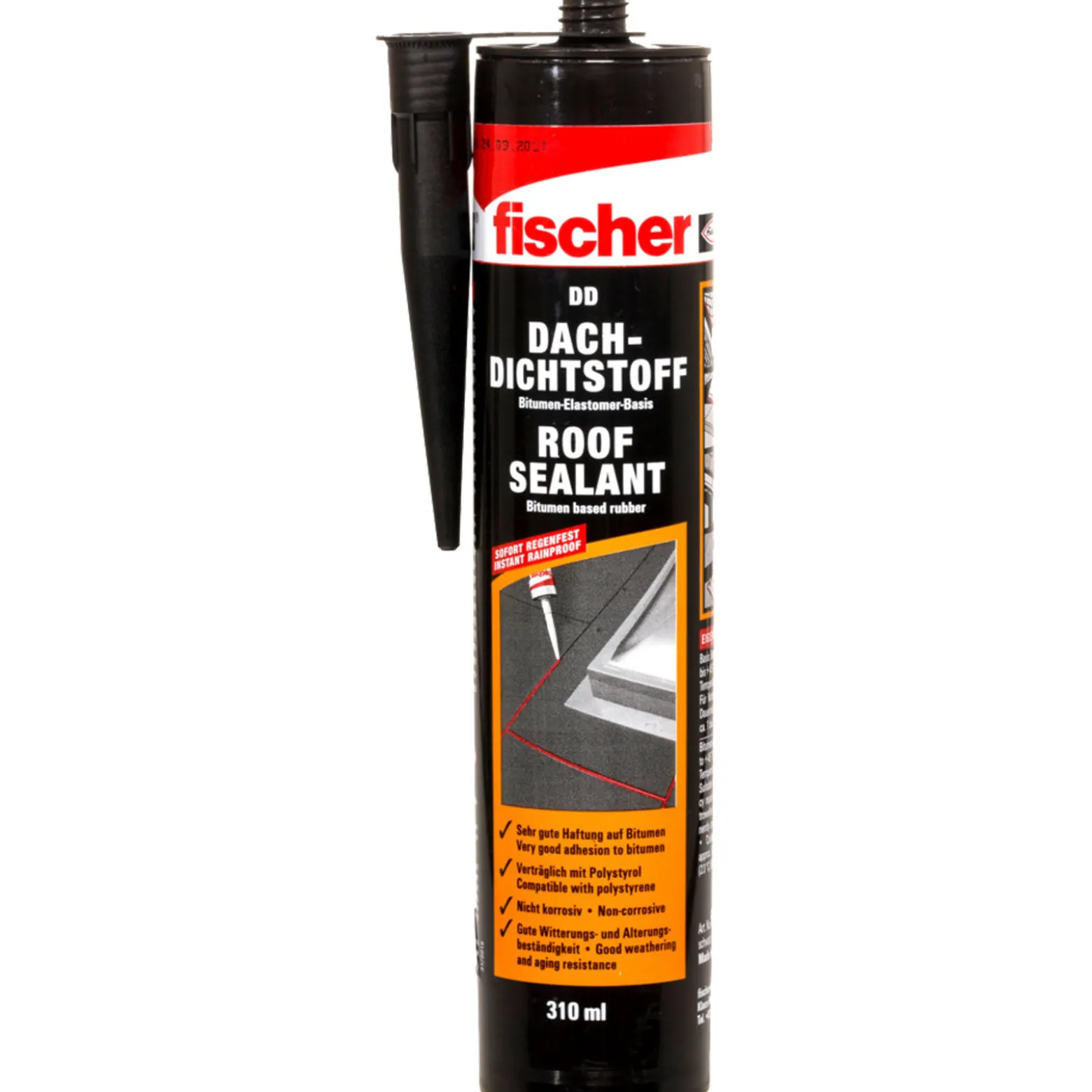 Fischer Dach - Dichtstoff DD 310 ml schwarz - 053127