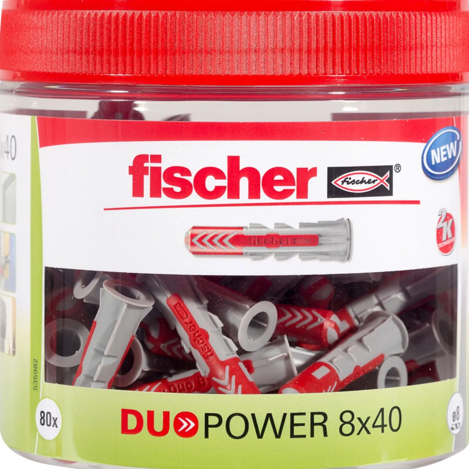 Fischer DuoPower 8 x 40 Runddose (81 St)- 535982