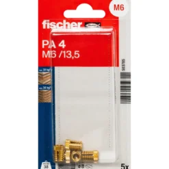 Fischer Messingdübel PA 4 M6/13,5 K (5 Stk.) - 503785
