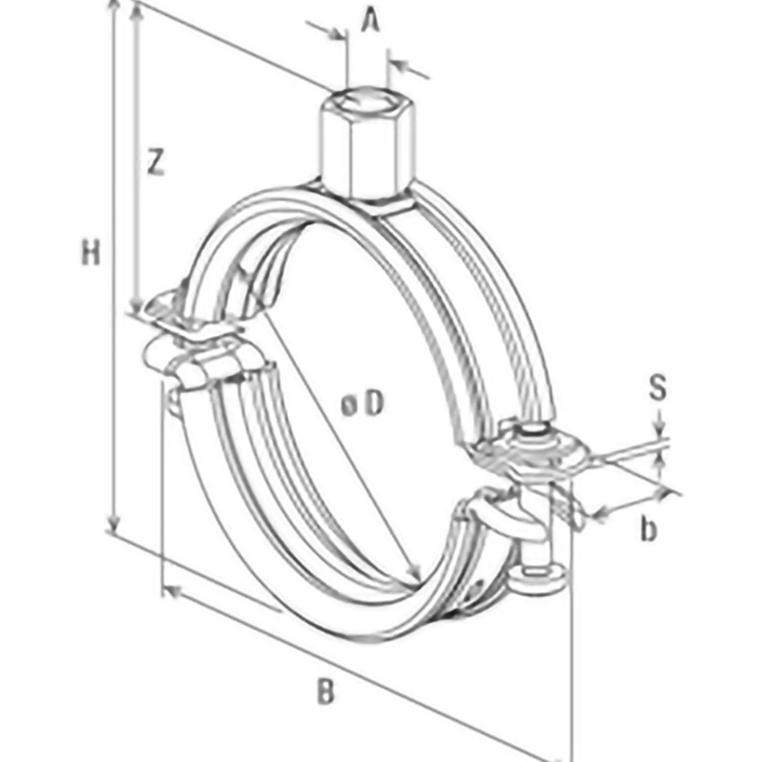 Fischer Rohrschelle Univ. FRS-L 175-183 M8/M10 (15 Stk.) - 569822