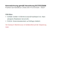 Fischer Sanitärsilicon DSSA 310 ml anthrazit - 512211
