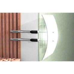 Fischer 2x Abstandsmontagesystem Thermax 8/120 M6 B - 45682