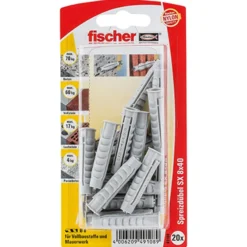 Fischer 20x Dübel SX 8x40 - 49108 Auslauf