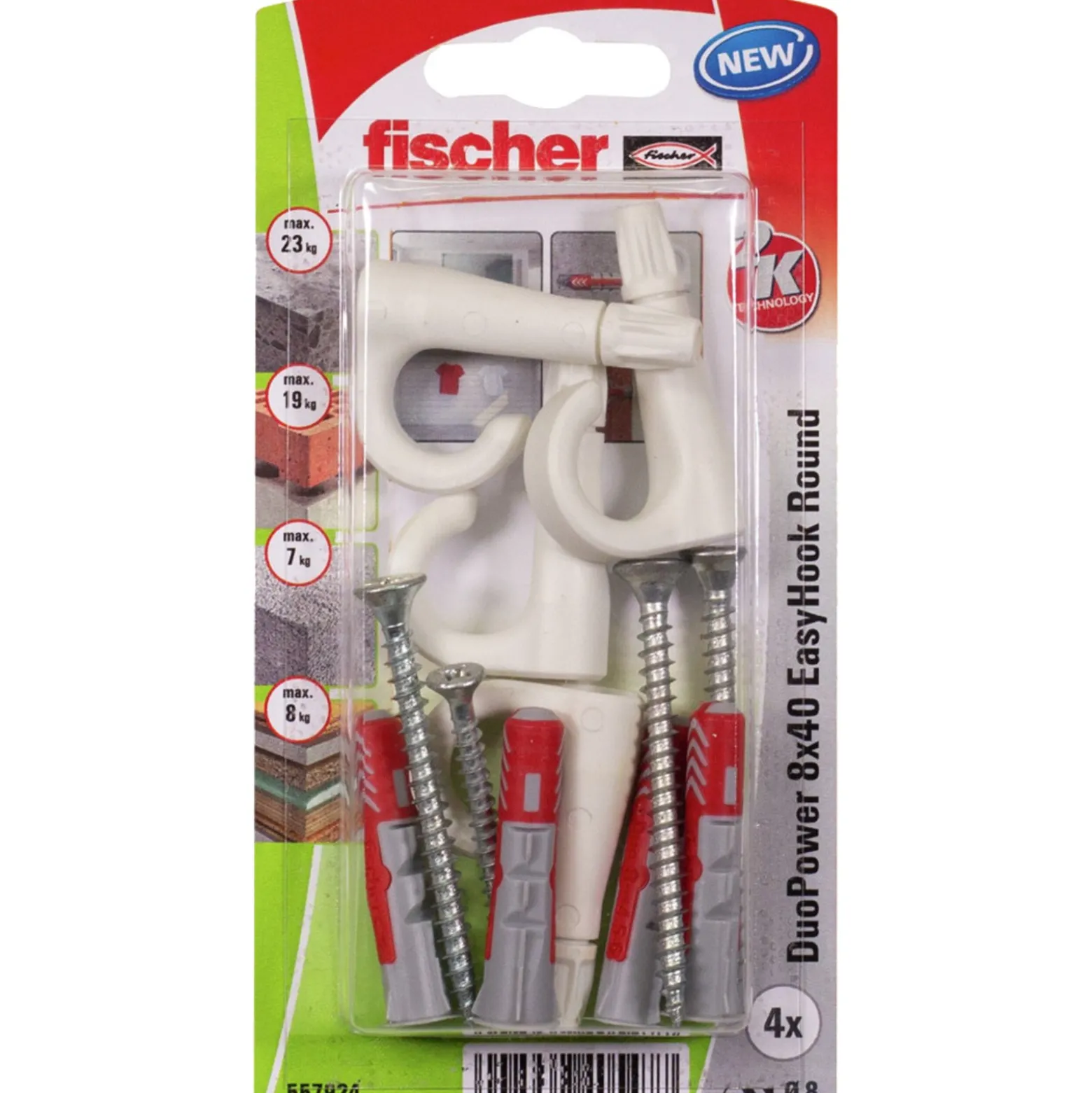 Fischer 4x DuoPower 8x40 EasyHook Round - 557923