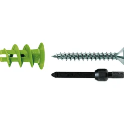 Fischer 45x Gipskartondübel GK GREEN S mit Schraube - 524869