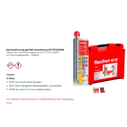 Fischer 6x Hochleistungsmörtel FIS V Plus 360 S im Thermosafekoffer - 558950