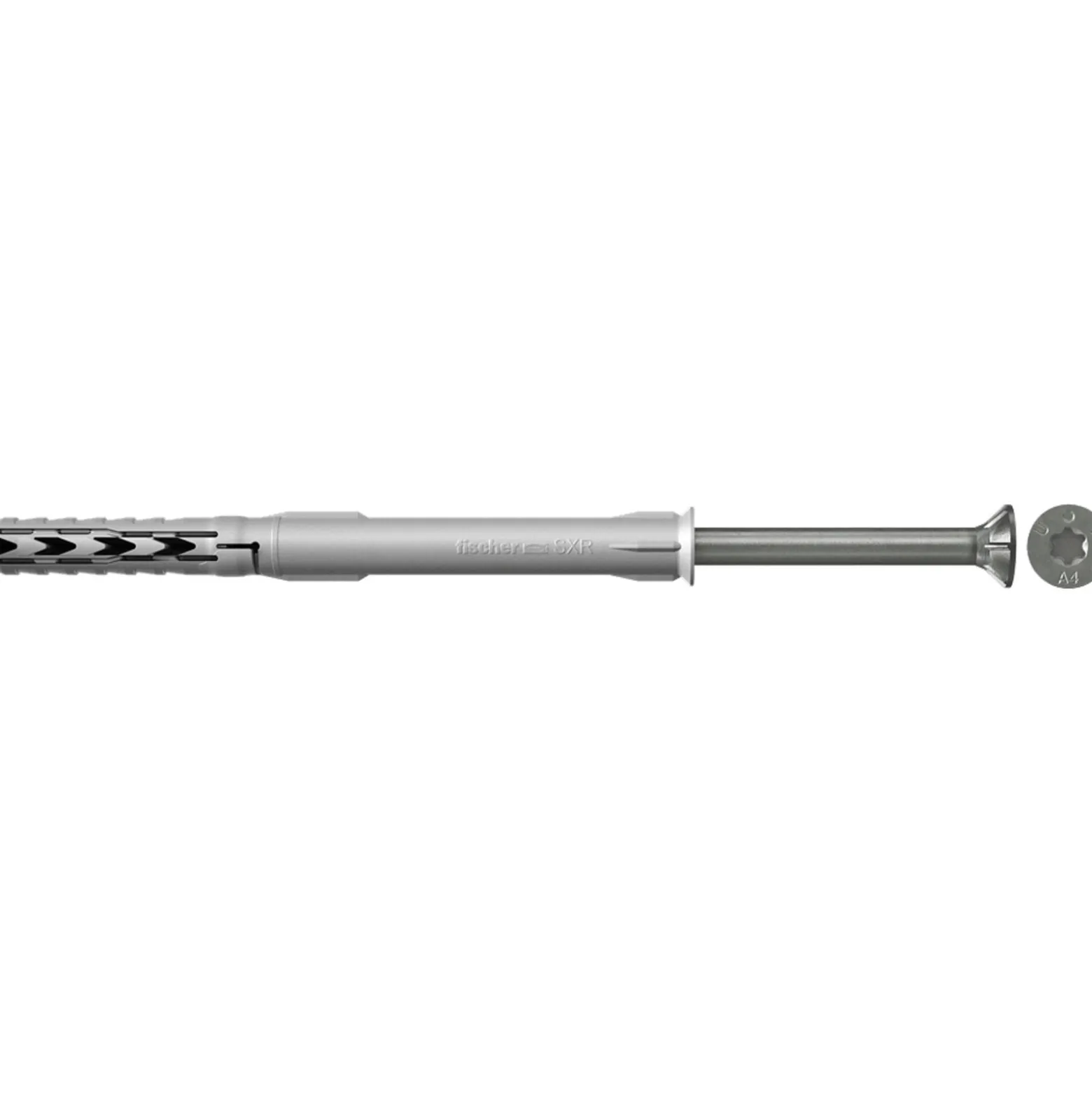 Fischer 50x Langschaftdübel SXR 10 x 100 mm T mit Sicherheitsschraube nicht rostender Stahl A4 - 46274
