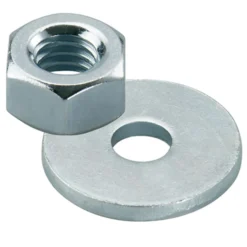 Fischer 50x Mutter & Scheibe M 10 galvanisch verzinkt - 510510