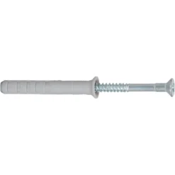 Fischer 100x Nageldübel N 5 x 50/25 S mit Nagelschraube -50352
