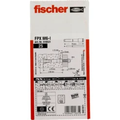 Fischer 25x Porenbetonanker FPX M12 I - 519024