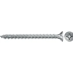 Fischer 50x Power-Fast II FPF II CZF 5 x 30mm BC enkkopf mit Kreuzschlitz PZ2 Vollgewinde galvanisch verzinkt blau passiviert - 670393