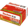 Fischer 50x Universaldübel UX 6 x 35 mm R mit Rand - 77889