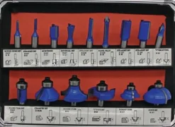 FISCH HM-Oberfräserkassette 973CT15A 15-teilig Schaft-Ø 8 mm - 973CT15A