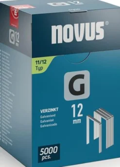 Flachdrahtklammer G Typ 11 B10,6xL12mm Draht-B.1,25mm 5000 St.NOVUS
